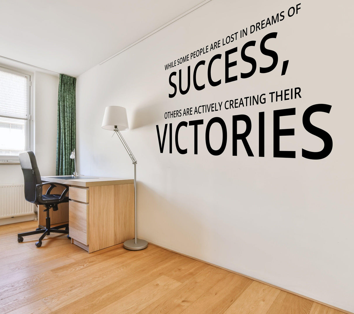 Inspirational Home Office Decor Wall Art Decal - Small Bossiness Motivational Saying Stickers - Decords