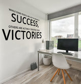 Inspirational Home Office Decor Wall Art Decal - Small Bossiness Motivational Saying Stickers - Decords