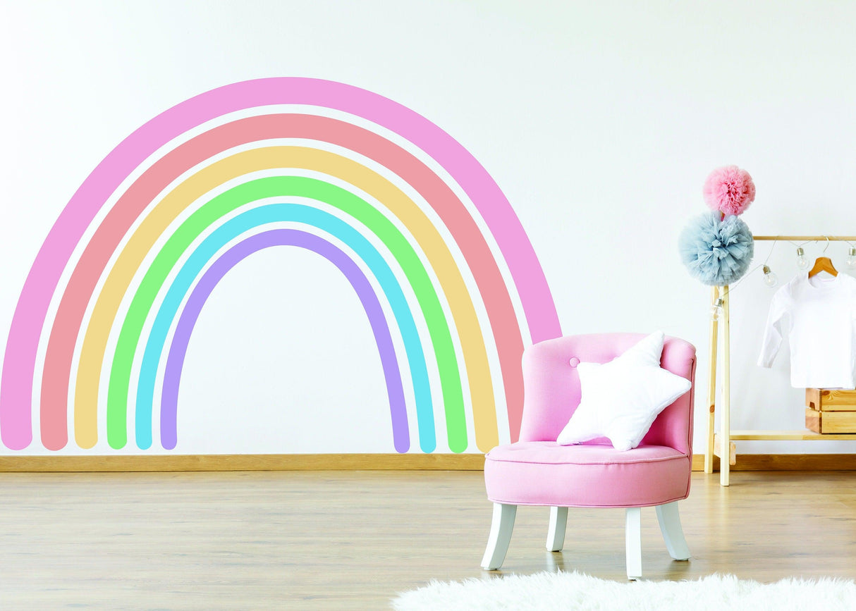 Charming Boho Style Rainbow Wall Sticker - Nursery Room Cute Decal Decor - Decords