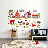 Farmyard Wall Decals: Whimsical Countryside Kids Room Transformative Decorations - Decords