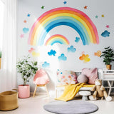 Delight Sky Whimsical Wall Stickers - Artistic Adhesive Mural Decor Decals - Decords