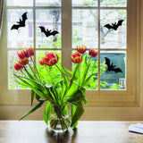 25x Halloween Bats Window Decals - Window Stickers For October 31st - Decords