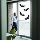 25x Halloween Bats Window Decals - Window Stickers For October 31st - Decords