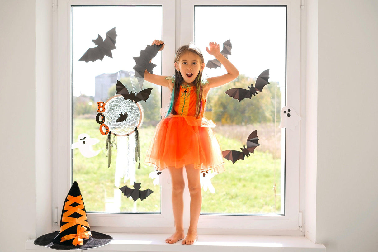 20-Pack Halloween Bat Window Stickers - Decords