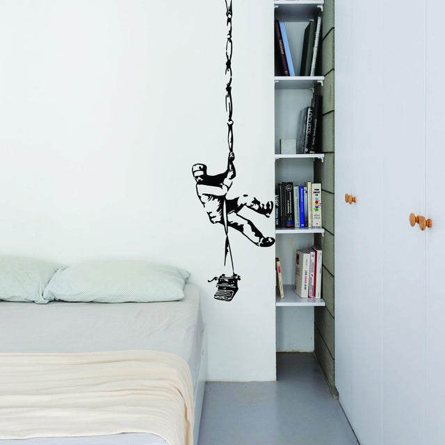 Banksy Prisoner Escape Wall Decal - Street Art Graffiti  Еhief Vinyl Sticker - Decords