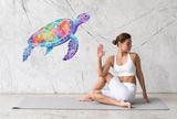 Radiant Sea Turtle Wall Decal - Vivid Ocean-Inspired Sticker - Decords