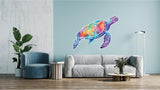 Radiant Sea Turtle Wall Decal - Vivid Ocean-Inspired Sticker - Decords