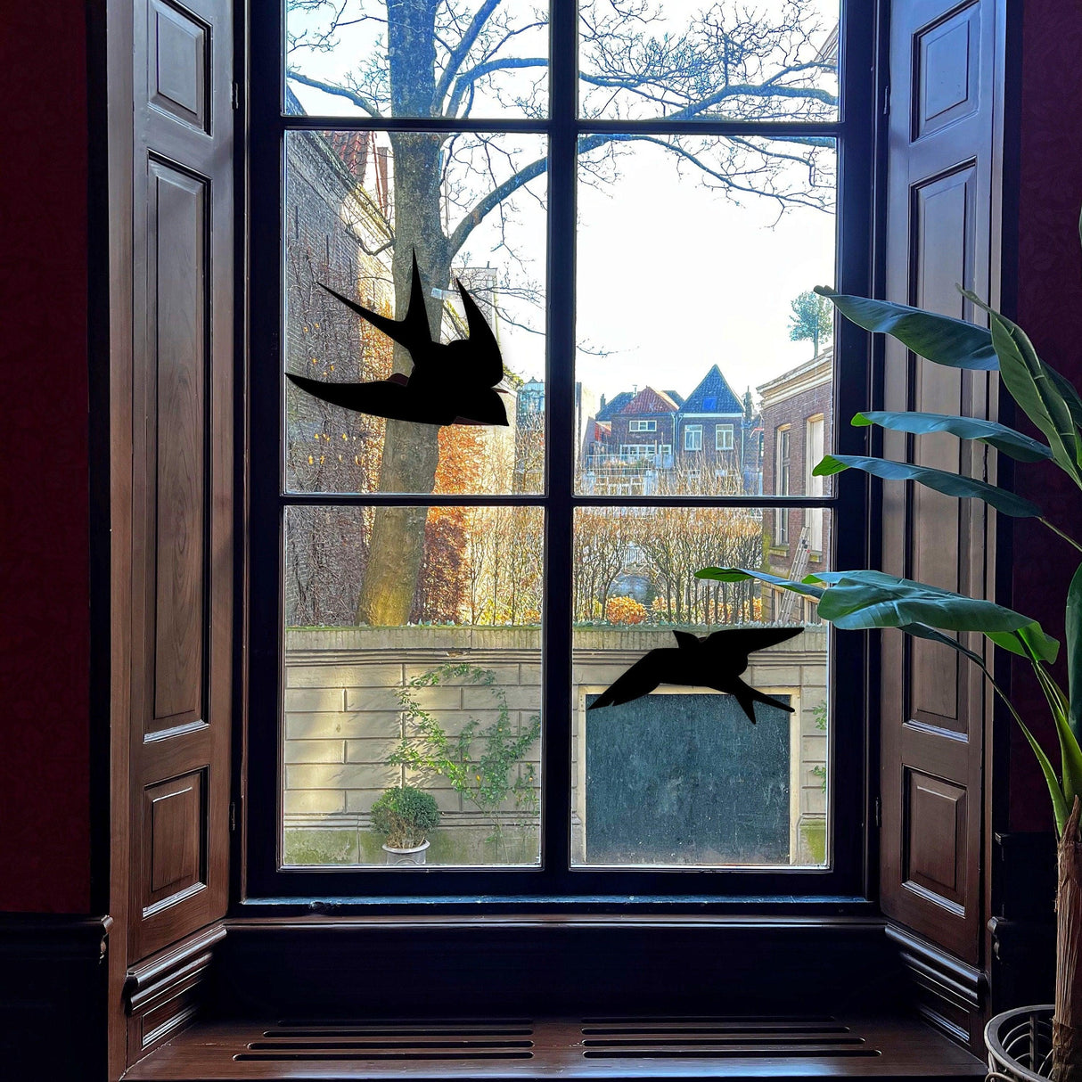 50% OFF - 25-Pack Black Bird Deterrent Window Decals - Anti-Collision Cling Stickers - Decords