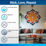 Vibrant Mandala Wall Sticker - Removable Vinyl Decal for Meditation and Yoga Space - Decords