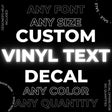 Custom Stickers - Personalized Vinyl Text Decals - Decords