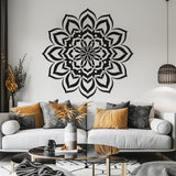 Mandala Wall Sticker for Meditation and Yoga Spaces - Elegant Removable Vinyl Decal for Home and Studio Decor - Decords