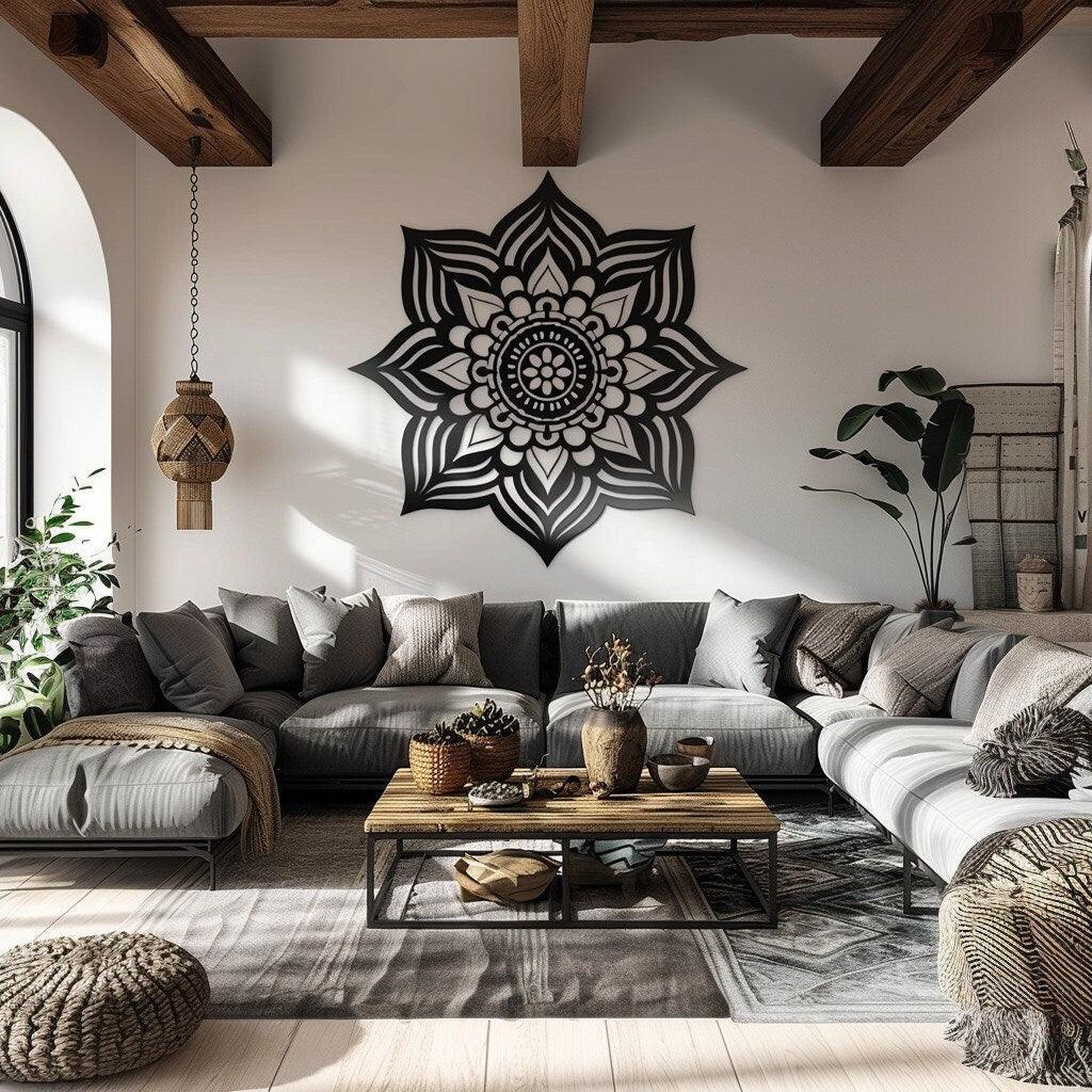 Boho Mandala Wall Decal - Zen Hippie Indian Wall Art Sticler - Decords