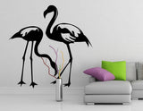 Flamingo Decal Pink Sticker - Tropical Art Cute Wall Decor Vinyl Stickers - Decords