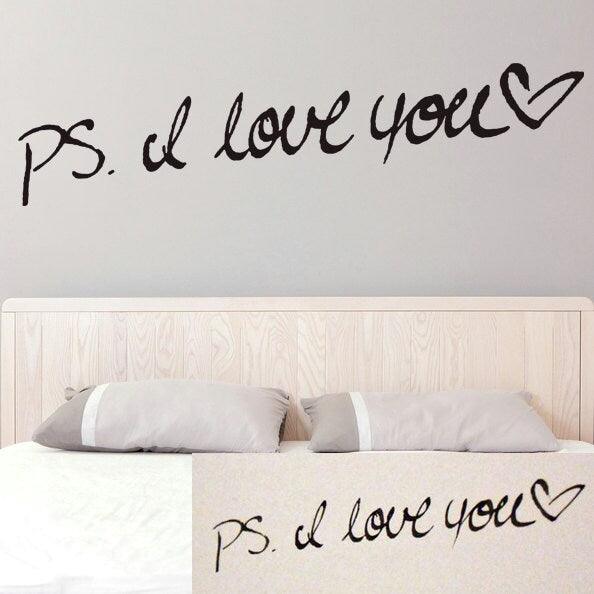 Custom Personalized Handwriting Sticker - Hand Writing Quote Gift Wall Drawn Vinyl Decal - Decords