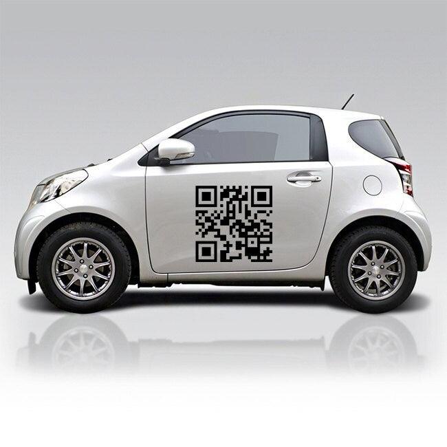 Custom Qr Code Sticker -  Personalized Design Scan Wall Business Vinyl Waterproof Decal - Decords