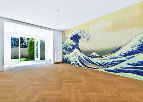 Ocean Serenity Wall Art Decal - Japanese Inspired Design - Decords