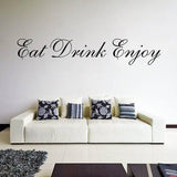 Elegant Inspirational Quote Wall Decal - Vinyl Kitchen Sticker - Decords