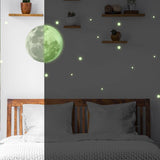 Glowing Celestial Night Sky Wall Decal - Luminous Space Theme Stickers - Decords